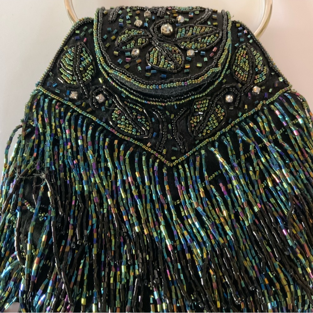 (REDUCED) BEAUTIFUL BEADED VINTAGE BAG - Picture 2 of 7